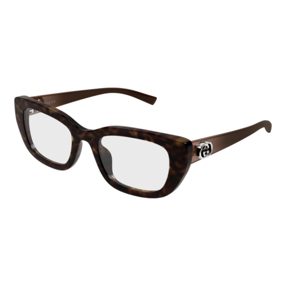NWT Gucci GG2027o Havana Brown 52mm Eyeglasses
